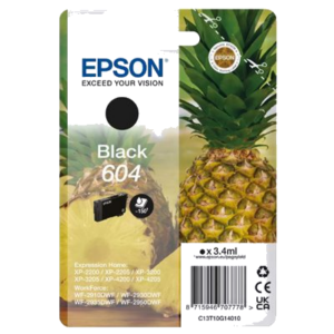 CARTUCCIA EPSON 604 "ANANAS" C13T10G14020 NERO X XP-2200/XP-3200/XP-4200 - WF-2910DWF/WF-2930DWF/WF-2950DWF