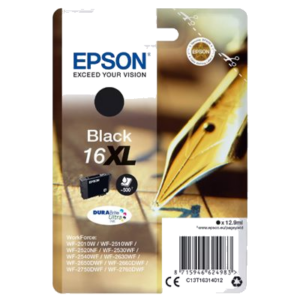 CARTUCCIA EPSON 16XL "PENNA E CRUCIVERBA" C13T16314012 NERO PER WORKFORCE WF-2010/2510/2520/2530/2540/2630/2650/2660/2750/2790