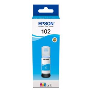 FLACONE EPSON 102 C13T03R240 CIANO 70ML PER ECOTANK ET-15000 ET-2750/51/56 ET-2850/51/56 ET-3850 ET-4750 ET-4850/56