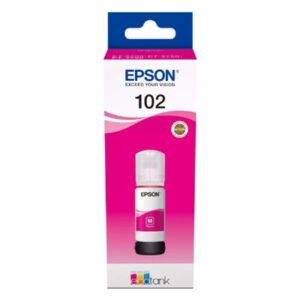 FLACONE EPSON 102 C13T03R340 MAGENTA 70ML PER ECOTANK ET-15000 ET-2750/51/56 ET-2850/51/56 ET-3850 ET-4750 ET-4850/56
