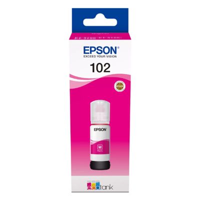 FLACONE EPSON 102 C13T03R340 MAGENTA 70ML PER ECOTANK ET-15000 ET-2750/51/56 ET-2850/51/56 ET-3850 ET-4750 ET-4850/56