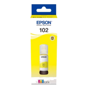 FLACONE EPSON 102 C13T03R440 GIALLO 70ML PER ECOTANK ET-15000 ET-2750/51/56 ET-2850/51/56 ET-3850 ET-4750 ET-4850/56