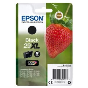 CARTUCCIA EPSON 29XL "FRAGOLA" C13T29914012 NERO 11,3 ML X XP-245/247/255/257/332/342/345/352/355 XP-435/442/445/452/455
