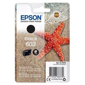 CARTUCCIA EPSON 603 "STELLA MARINA" C13T03U14020 NERO RF+AM X XP-2150/2155/315083155/4150/4155 WF-2820/2840/2845/2870