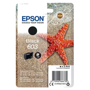 CARTUCCIA EPSON 603 "STELLA MARINA" C13T03U14020 NERO RF+AM X XP-2150/2155/315083155/4150/4155 WF-2820/2840/2845/2870