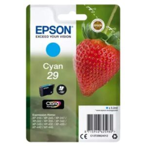 CARTUCCIA EPSON 29"FRAGOLA" C13T29824012CIANO3,2 MLX XP-245/247/255/257/332/342/345/352/355 XP-435/442/445/452/455