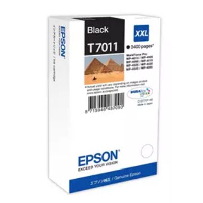 CARTUCCIA EPSON T7011XXL PIRAMIDI C13T70114010 NERO PER WORKFORCE PRO WP-4015 DN/4095 DN/4515 DN/4525 DNF/4595 DNF/ 4535 DWF