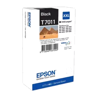 CARTUCCIA EPSON T7011XXL PIRAMIDI C13T70114010 NERO PER WORKFORCE PRO WP-4015 DN/4095 DN/4515 DN/4525 DNF/4595 DNF/ 4535 DWF