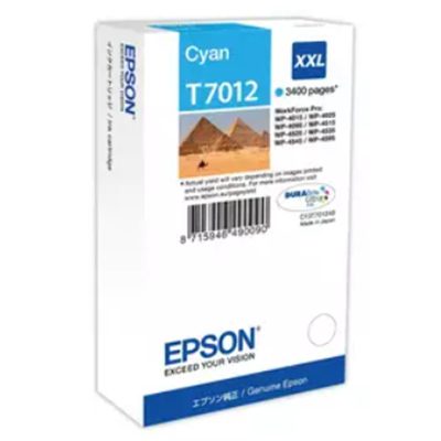CARTUCCIA EPSON T7011XXL PIRAMIDI C13T70124010 CIANO PER WORKFORCE PRO WP-4015 DN/4095 DN/4515 DN/4525 DNF/4595 DNF/ 4535 DWF
