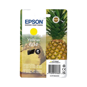 CARTUCCIA EPSON 604 "ANANAS" C13T10G44010 GIALLO2,4ML X XP-2200/XP-3200/XP-4200 - WF-2910DWF/WF-2930DWF/WF-2950DWF