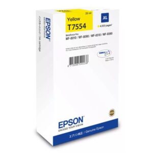 CARTUCCIA EPSON T7554 GIALLO XLC13T75544N PER WF-8XXX SERIES FINO:31/03