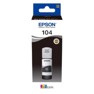 FLACONE EPSON 104 C13T00P140 NERO 65ML 4.500PG PER ECOTANK ET-14100/1810/2721/2810/11/12/14/15/20/21/25/26/ 4800