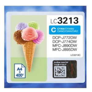 CARTUCCIA BROTHER LC3213C CIANO 400 PGG X MFC-J491DW/DCP-J572DW