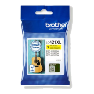 CARTUCCIA BROTHER LC421XLY GIALLO 500PG X DCP-J1050DW / MFC-J1010DW