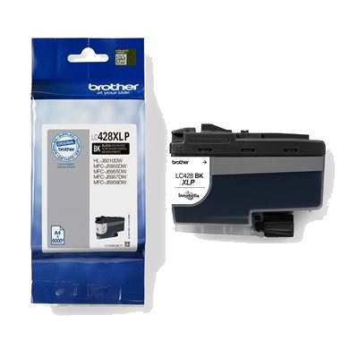 CARTUCCIA BROTHER LC428XLBKP NERO 6000PG X MFC-J5955DW/J6955DW/J6957DW HL-J6010DW FINO:31/03