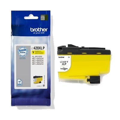 CARTUCCIA BROTHER LC428XLYP GIALLO 5000PG X MFC-J5955DW/J6955DW/J6957DW HL-J6010DW FINO:31/03
