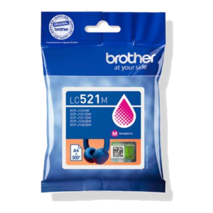 CARTUCCIA BROTHER LC521M MAGENTA 500 PGG X DCP-J1260W DCP-J1310DW DCP-J1360DW DCP-J1460DW
