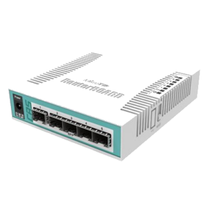 SWITCH MIKROTIK CRS106-1C-5S 1P. GIG 5P. SFP 128MB