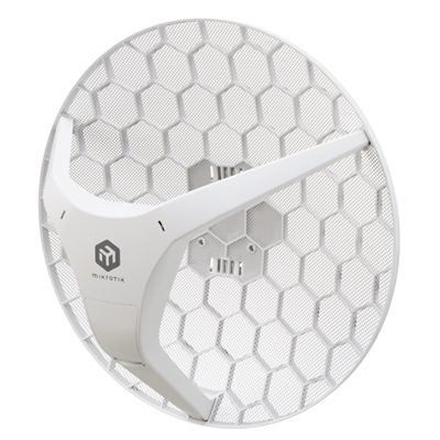 CPE 5 GHZ MIKROTIK LHG-5AXD CON ANT.INTEGRATA 24.5DBI,WI-FI6,1P GIGABIT ETHERNET CON POE PASSIVO.