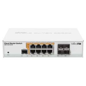 SWITCH MIKROTIK CRS112-8P-4S-IN 8P. GIG POE 24V 4P. SFP 128MB