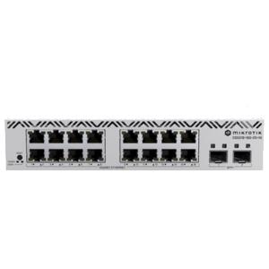 SWITCH MIKROTIK CSS318-16G-2S+IN 16P. GIG + 2P UPLINK SFP+ 10G PER RACK DA 10"/19"
