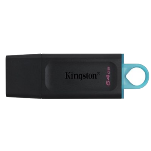 FLASH DRIVE USB3.064GB KINGSTON DTX/64GB EXODIA NERO
