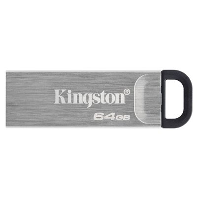 FLASH DRIVE USB3.064GB KINGSTON DTKN/64GB KYSON METAL CASE SILVER