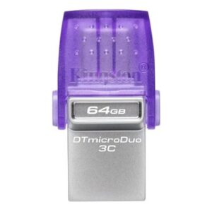 FLASH DRIVE "MICRODUO" USB3.1+USB-C64GB KINGSTON DTDUO3CG3/64GB READ: 200MB/S