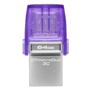 FLASH DRIVE "MICRODUO" USB3.1+USB-C64GB KINGSTON DTDUO3CG3/64GB READ: 200MB/S