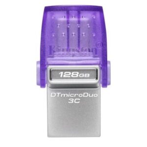 FLASH DRIVE "MICRODUO" USB3.2+USB-C 128GB KINGSTON DTDUO3CG3/128GB READ: 200MB/S