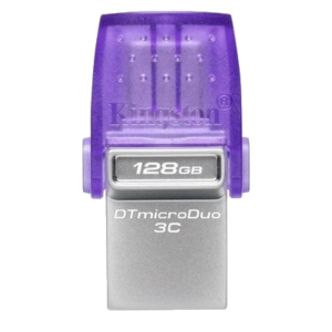 FLASH DRIVE "MICRODUO" USB3.2+USB-C 128GB KINGSTON DTDUO3CG3/128GB READ: 200MB/S
