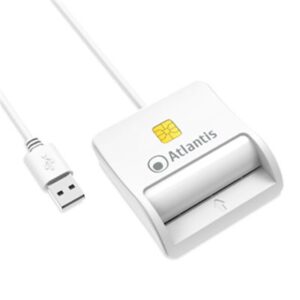 CARD READER X SMART CARD CNS E CRS ATLANTIS P005-SMARTCR-UW BIANCO CONNETT.USB - CAVO 120CM