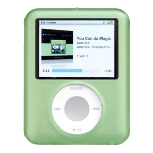 CUSTODIA SILICONE PER MP3 IPOD NANO A/MPC-N3SG TERZA GENERAZIONE VERDE