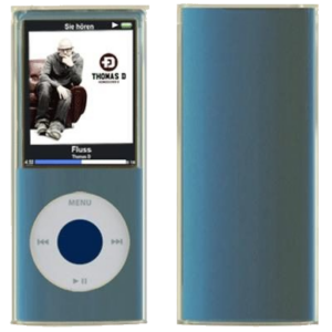 CUSTODIA SILICONE PER MP3 IPOD NANO A/MPC-N4SW QUARTA GENERAZIONE BIANCA TRASPARENTE