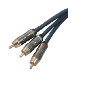 CAVO AUDIO VIDEO 3XRCA PREMIUM M/M 1MT NILOX 07NXVA01RP201 NERO - EAN: 8033776009498