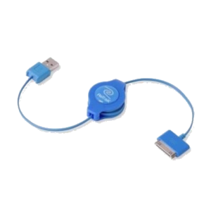 CAVO IPOD E IPHONE RETRATTILE USB 2.0 SYNC/CHARGE EUIPODUSBBU BLU RETRAK 816983011199