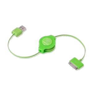 CAVO IPOD E IPHONE RETRATTILE USB 2.0 SYNC/CHARGE EUIPODUSBGN VERDE RETRAK 816983011182