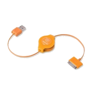 CAVO IPOD E IPHONE RETRATTILE USB 2.0 SYNC/CHARGE EUIPODUSBOR ARANCIO RETRAK 816983011212