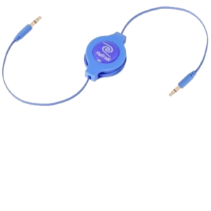 CAVO DA 3,5MM A 3,5MM PER MP3 RETRATTILE EUCABLE35BU BLU RETRAK 816983011243