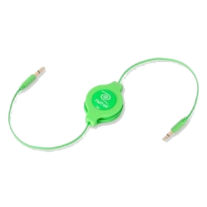 CAVO DA 3,5MM A 3,5MM PER MP3 RETRATTILE EUCABLE35GN VERDE RETRAK 816983011236