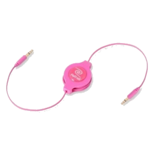CAVO DA 3,5MM A 3,5MM PER MP3 RETRATTILE EUCABLE35PK ROSA RETRAK 816983011229
