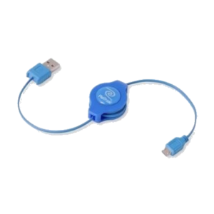 CAVO USB 2.0 A MICRO 5-PIN RETRATTILE BLU RETRAK EUCABLEMICBU 816983011144
