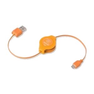 CAVO USB 2.0 A MICRO 5-PIN RETRATTILE ARANCIO RETRAK EUCABLEMICOR 816983011168