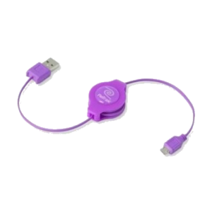 CAVO USB 2.0 A MICRO 5-PIN RETRATTILE PORPORA RETRAK EUCABLEMICRL 816983011151