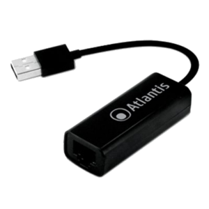ADATTATORE DA USB2.0 A PORTA LAN FAST ETHERNET 10/100MBIT ATLANTIS A02-UTL20-GARANZIA 2 ANNI- FINO:31/12