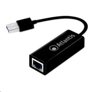 ADATTATORE DA USB3.0 A PORTA LAN GIGABIT ADAPTER 10/100/1000MBIT ATLANTIS A02-UTL30-GARANZIA 2 ANNI-