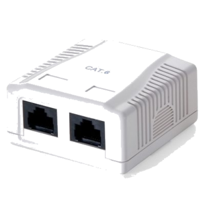 ADATTATORE SUPERFICIE, RJ-45, CAT.6, BIANCO EQUIP 235212 - EAN: 4015867163931