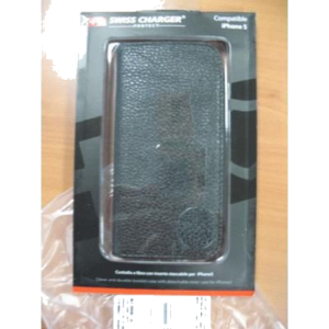 CUSTODIA X APPLE IPHONE5 SCP40138 SWISS CHARGER MODELLO A LIBRO CON INSERTO STACCABILE