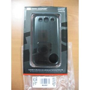 CUSTODIA X SAMSUNG GALAXY SIII SCP20037 SWISS CHARGER IN ALLUMINIO NERO SATINATO