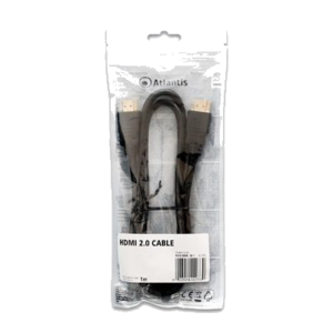 CAVO HDMI 2.0 ATLANTIS P019-HDMI_20-1 -RAME - SCHERMATO - 1MT